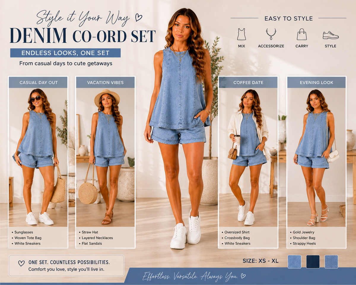 Denim co-ord Set