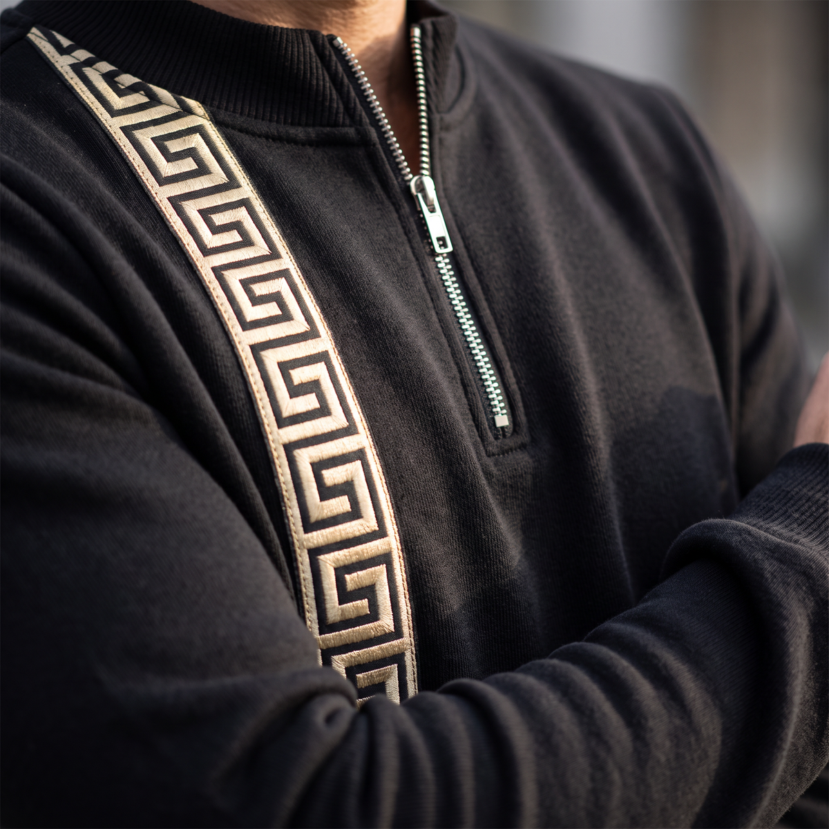 Black co-ord set - fabric detail