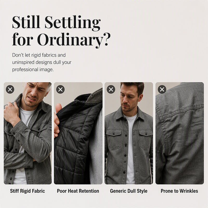 π LIMITED-TIME 50% OFF! β¨ Men's Faux Suede Checkerboard Jacket