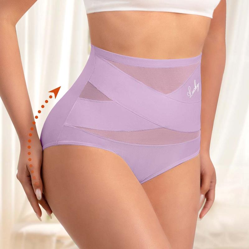 💖💖Last Day-Buy 1 Get 3 Packs🎁Plus-Size High-Waist Cross Tummy Control Panties