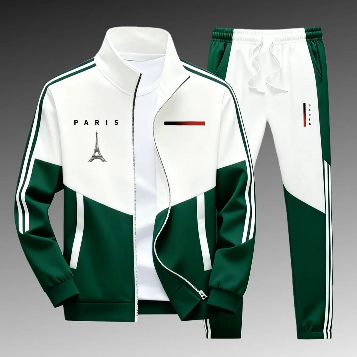 Men's Athletic Set Casual Sports Jacket and Jogging Pants