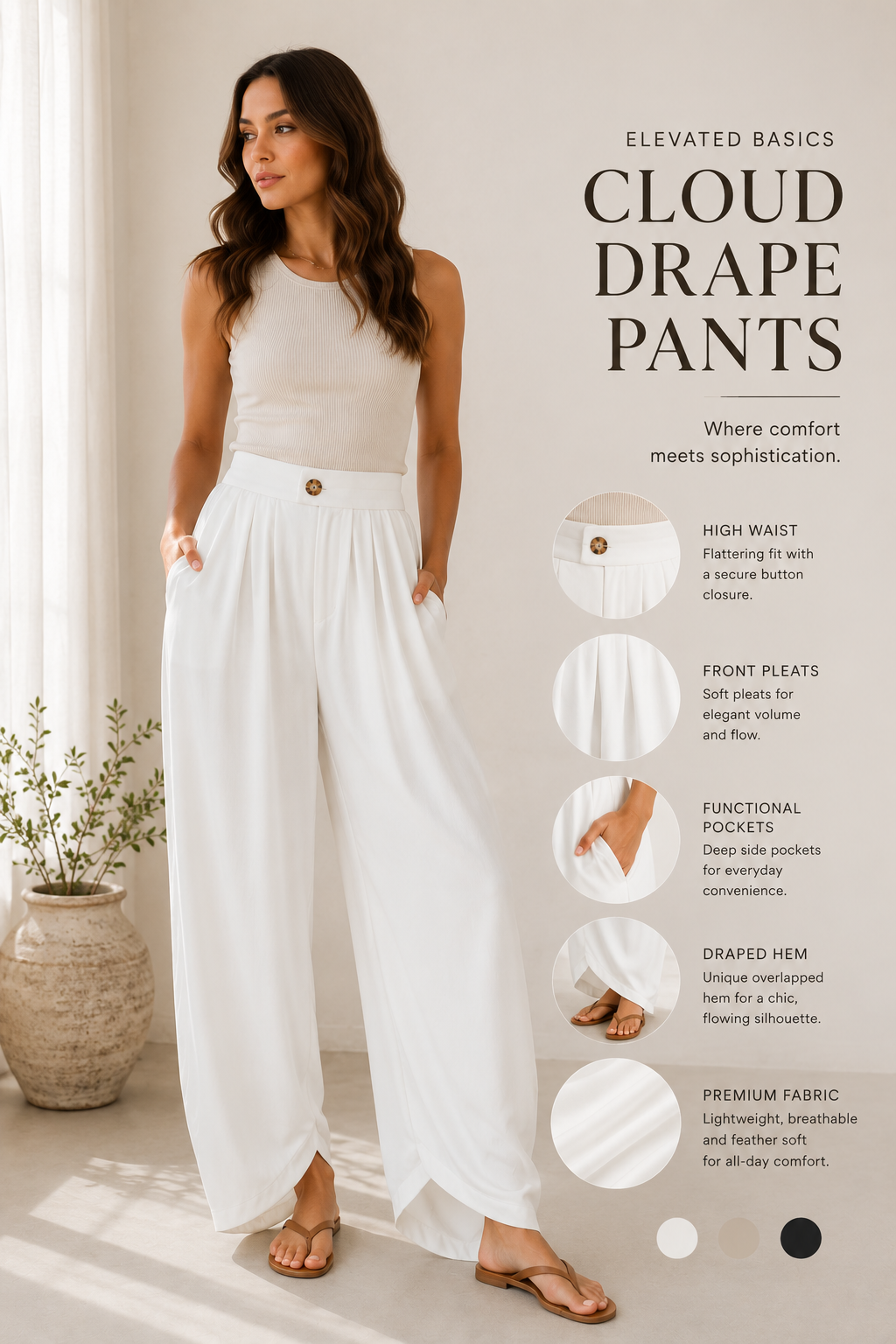 Cloud drape pants