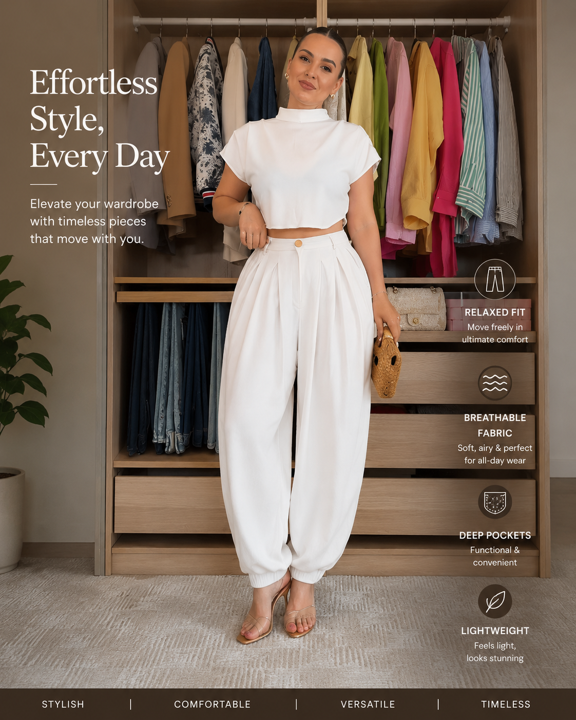 Cloud drape pants