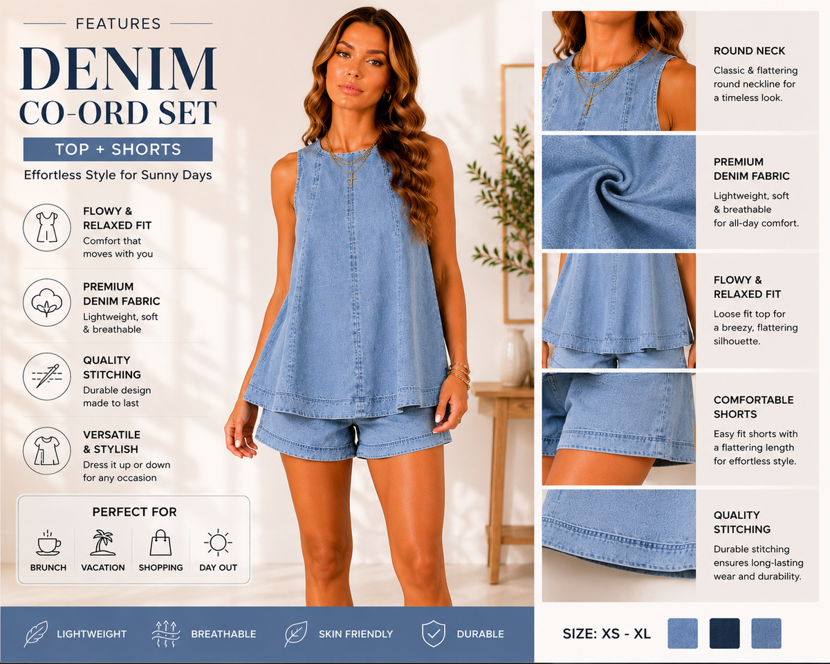 Denim co-ord Set