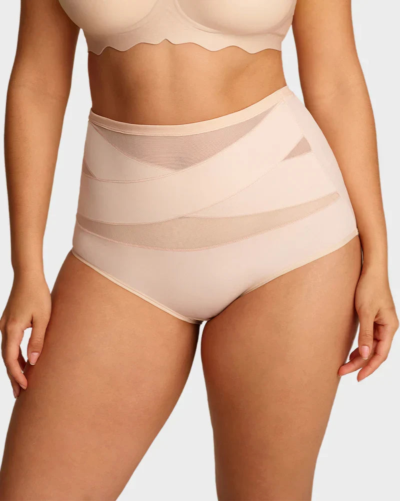 💖💖Last Day-Buy 1 Get 3 Packs🎁Plus-Size High-Waist Cross Tummy Control Panties