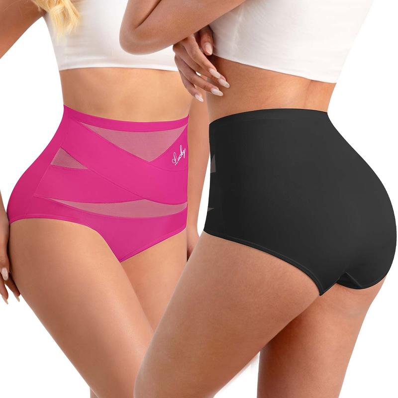 💖💖Last Day-Buy 1 Get 3 Packs🎁Plus-Size High-Waist Cross Tummy Control Panties