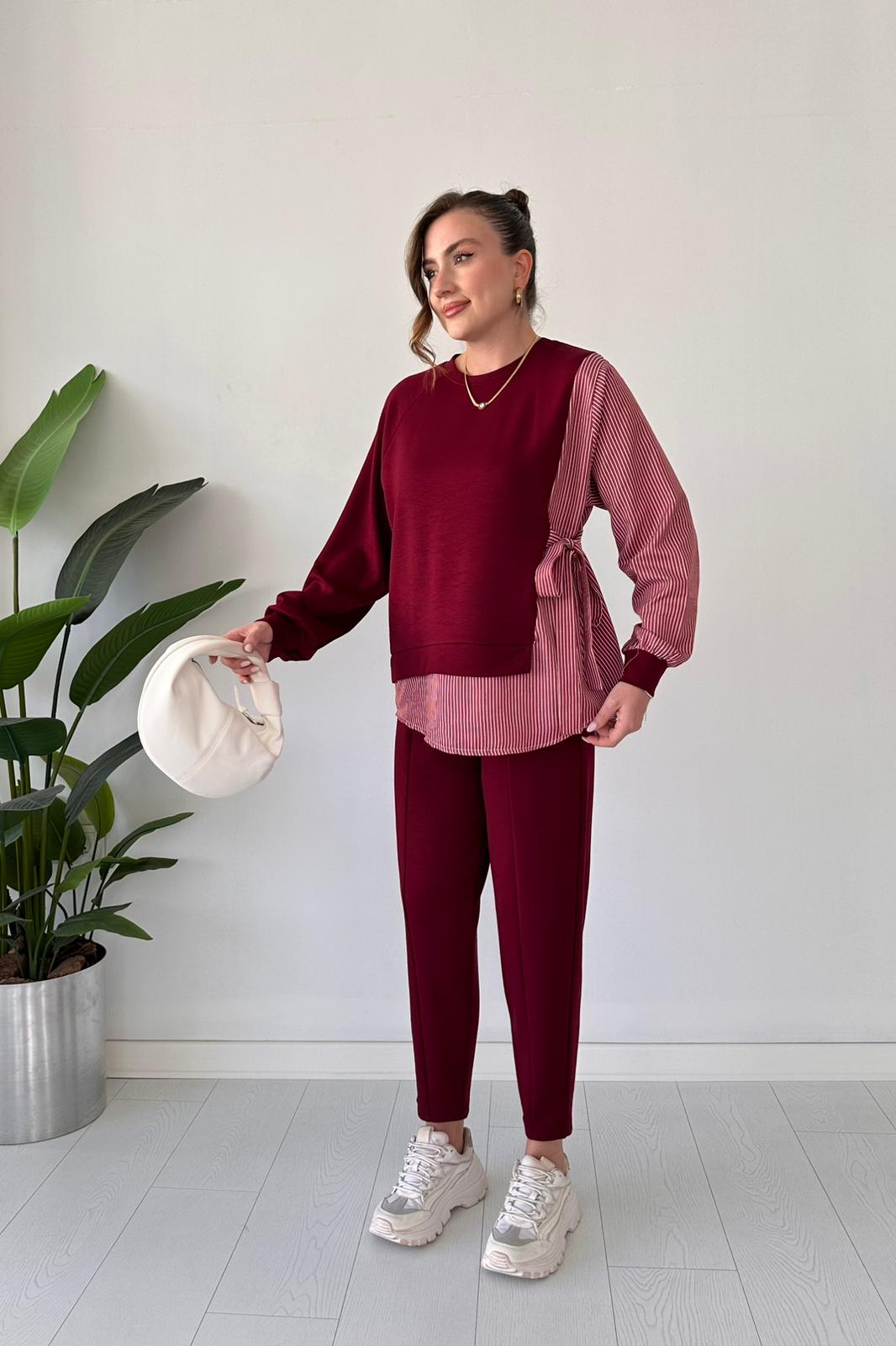 2025 New Design👗 Stylish Long Sleeve Garnished 2-piece Suit