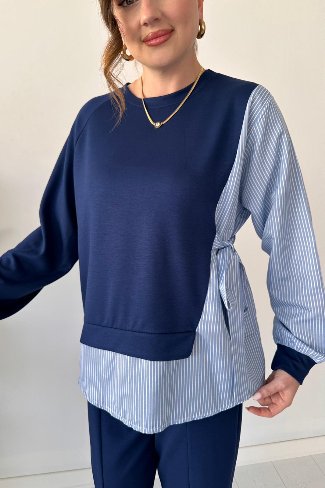 2025 New Design👗 Stylish Long Sleeve Garnished 2-piece Suit