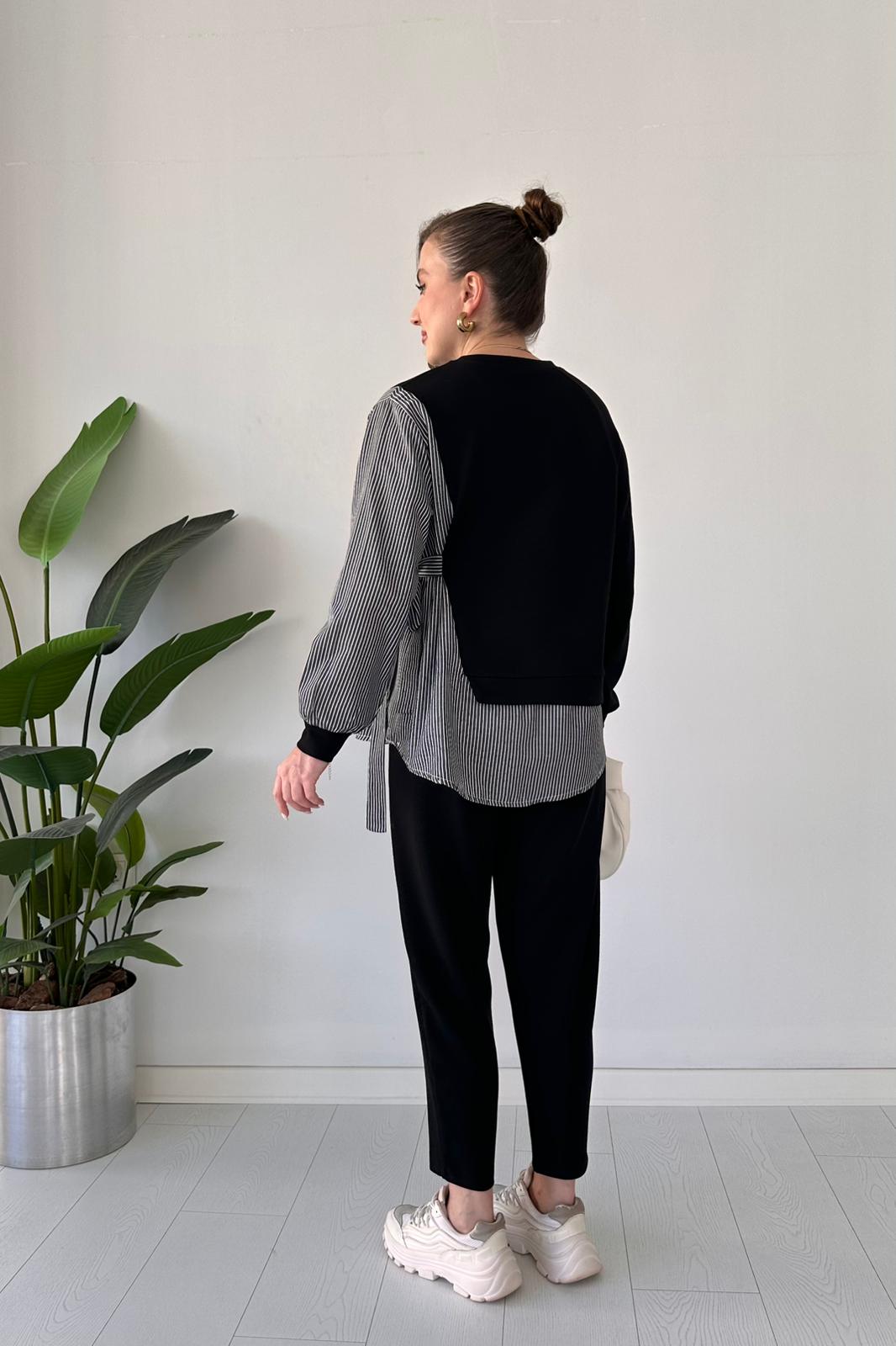 2025 New Design👗 Stylish Long Sleeve Garnished 2-piece Suit