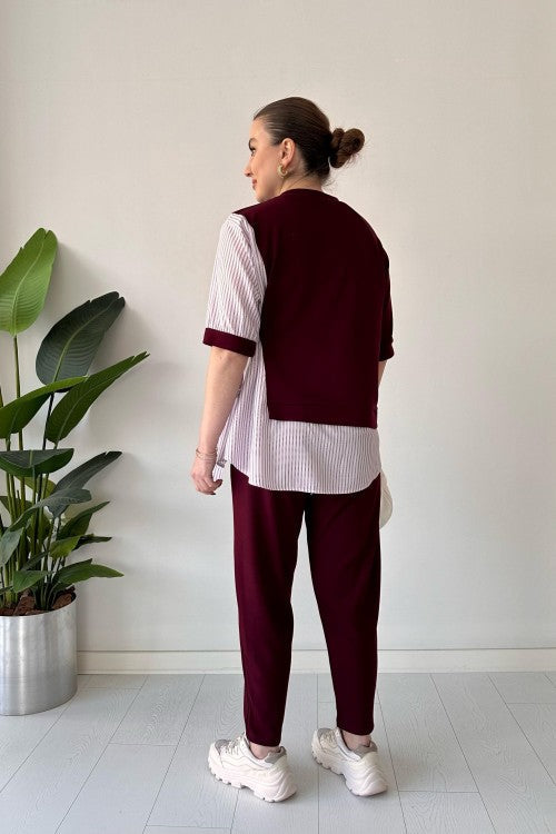 2025 New Design👗 Stylish Long Sleeve Garnished 2-piece Suit