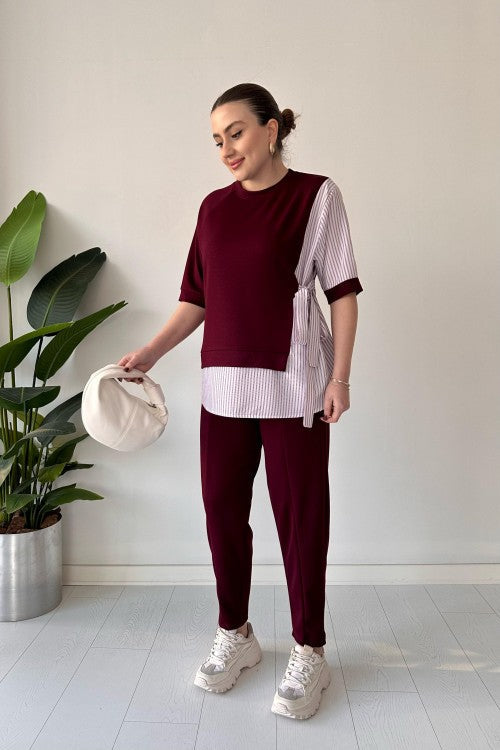 2025 New Design👗 Stylish Long Sleeve Garnished 2-piece Suit