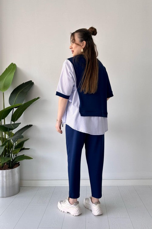 2025 New Design👗 Stylish Long Sleeve Garnished 2-piece Suit