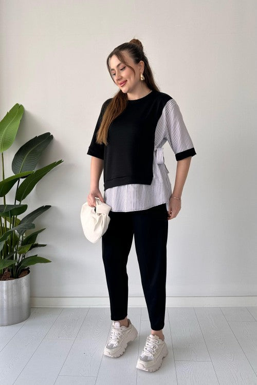 2025 New Design👗 Stylish Long Sleeve Garnished 2-piece Suit