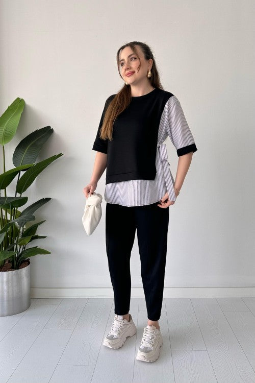 2025 New Design👗 Stylish Long Sleeve Garnished 2-piece Suit