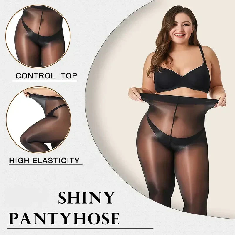 Women's Shiny Sheer Pantyhose – Everyday Shine and Flattering Effect